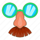 cartoon, classic, disguise, glasses, mask, mustache, nose