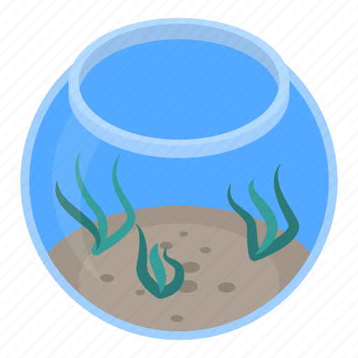 Aquarium, cartoon, house, isometric, kid, round, water icon - Download on Iconfinder