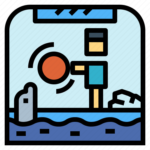 Aquarium, show, stage, zoo icon - Download on Iconfinder