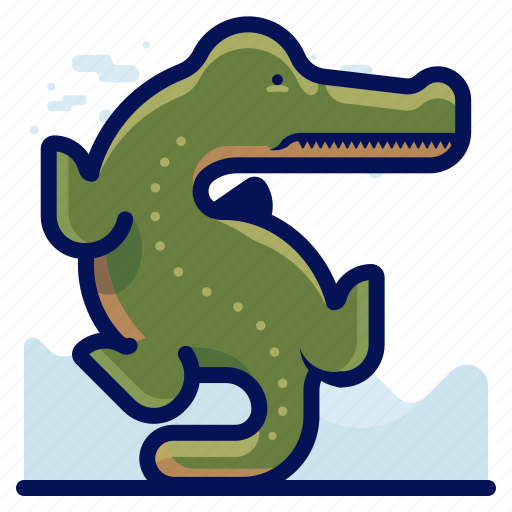 Aligator, animals, aquatic, crocodile, nautical, ocean, wildlife icon - Download on Iconfinder
