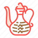 arabic, jug, traditional, container, boiling, arabian