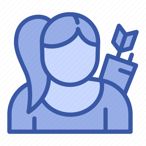 Woman, archer icon - Download on Iconfinder on Iconfinder