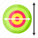 dartboard, length, area, width, measurement, target, bullseye