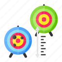bullseye, ranges, distance, length, aim, focus
