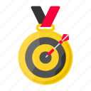 archery medal, archery, champion, target, dartboard, bullseye