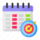 archery, calendar, schedule, appointment, event, month