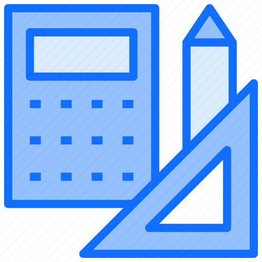 Architecture, pencil, scale, ruler, calculator icon - Download on Iconfinder