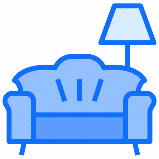 Architecture, decoration, sofa, house, lamp icon - Download on Iconfinder
