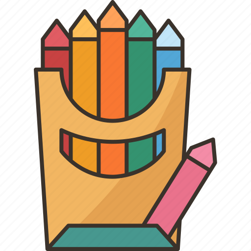Crayons, color, pencils, paint, art icon - Download on Iconfinder