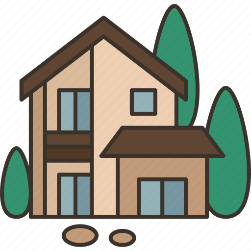 House, exterior, home, property, residential icon - Download on Iconfinder