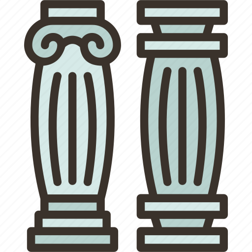 Pillars, columns, ancient, roman, architecture icon - Download on Iconfinder
