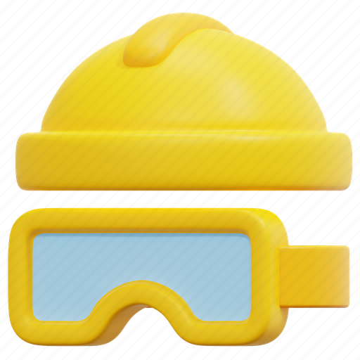 Helmet, safety, glasses, construction, protection, equipment, safe icon - Download on Iconfinder