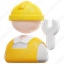 worker, avatar, people, labor, construction, builder, construct, 3d 