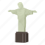 brazil, cartoon, christ, christ statue, janeiro, jesus, rio 