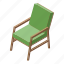 armchair, cartoon, frame, house, isometric, retro, seat 