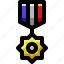 achievement, army, badge, medal, military, reward, soldier 