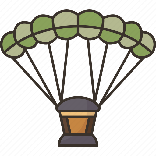 Parachute, soldier, military, army, airdrop icon - Download on Iconfinder