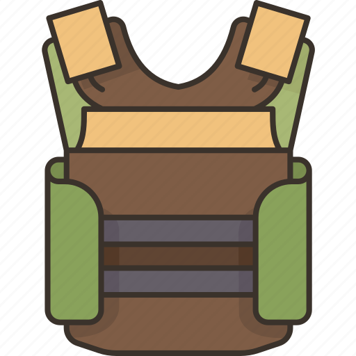 Vest, bulletproof, protection, safety, military icon - Download on Iconfinder