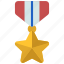 gold, star, medal, military, war, medallion 