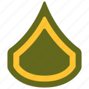 private, first, class, military, war, rank