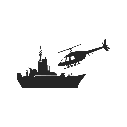 Chopper, helicopter, landing, military icon - Free download