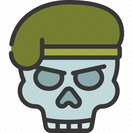 Beret, skull, military, war, death icon - Download on Iconfinder