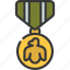 commendation, medal, military, war, medallion 
