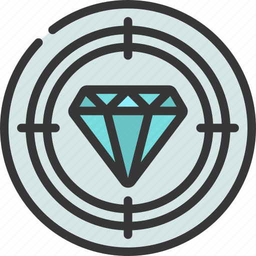 High, value, target, military, war, diamond, targeted icon - Download on Iconfinder