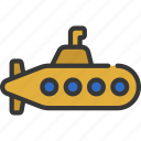 submarine, military, war, sub, boat