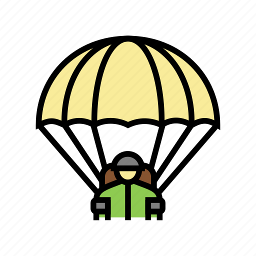 Parachute, soldier, army, war, technics, military icon - Download on Iconfinder