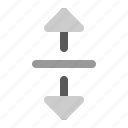 align, arrow, center, vertical