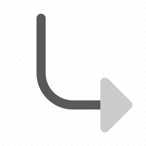Arrow, corner, down, right icon - Download on Iconfinder