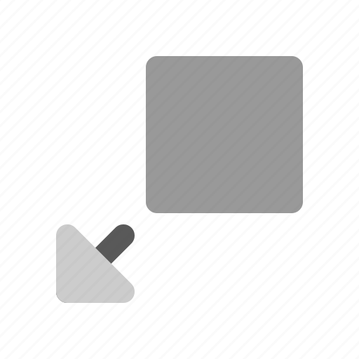 Arrow, corner, down, shrink icon - Download on Iconfinder