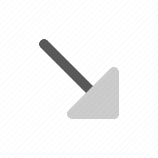 Arrow, direction, down, right icon - Download on Iconfinder