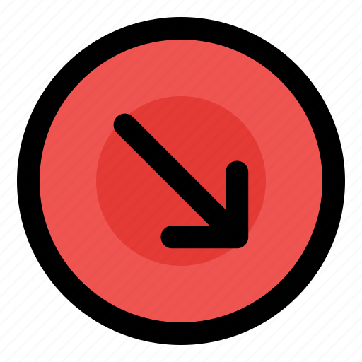 Arrow, down, right icon - Download on Iconfinder
