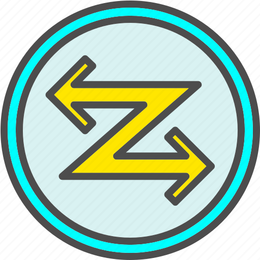 Arrow, direction, navigation, zigzag icon - Download on Iconfinder