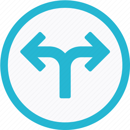 Alternate, apart, arrow, direction, path, split, ways icon - Download on Iconfinder