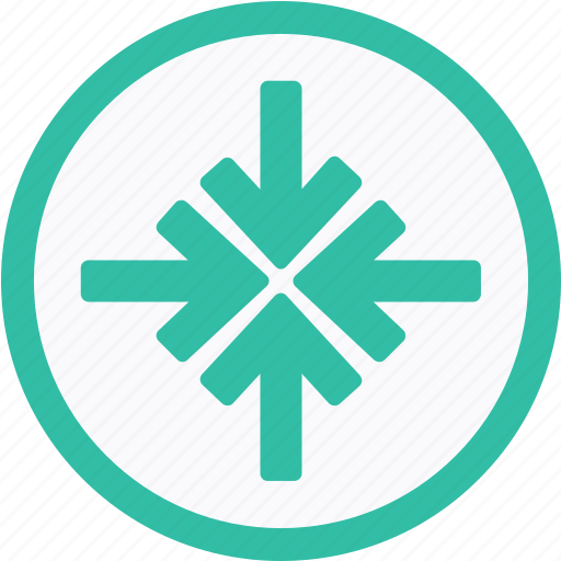 Arrow, center, converge, meet, shrink icon - Download on Iconfinder