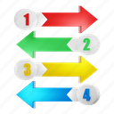 arrow, direction, steps, list, diagram, report, infographic 