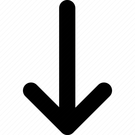 Arrow, below, direction, down icon