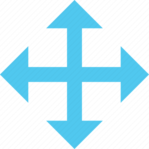 Arrow, center, cross, direction, four, pointer icon - Download on Iconfinder