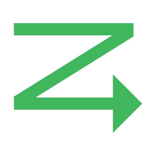 Right arrow, zig zag, right, sign, forward, skip icon - Free download
