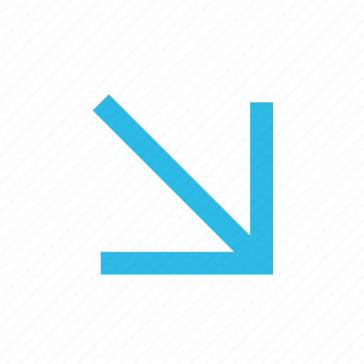 Arrow, arrows, direction, navigation, corner, down right icon - Download on Iconfinder