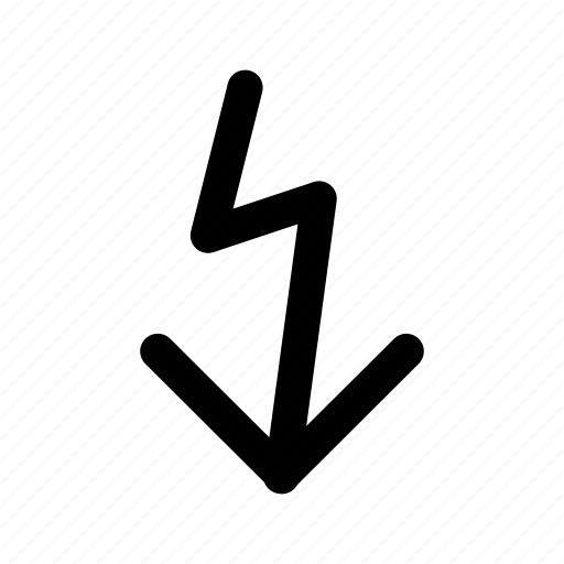 Arrow, direction, indicator, pointerdown icon - Download on Iconfinder