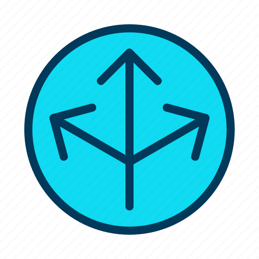 Arrow, branch, direction, divergent icon - Download on Iconfinder
