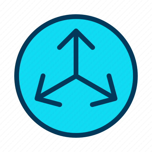 Arrow, axis, dimension, navigation icon - Download on Iconfinder
