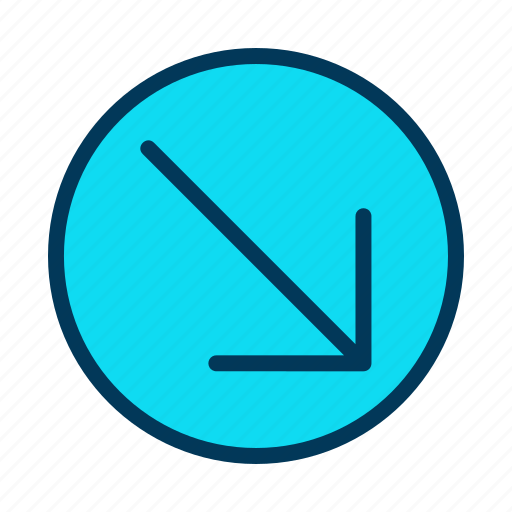 Arrow, direction, down, pointer icon - Download on Iconfinder
