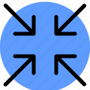 arrow, arrows, direction, navigation, sign, compress