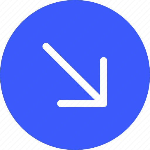25px, arrow, circle, down, iconspace, right icon - Download on Iconfinder