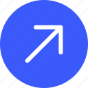 25px, arrow, circle, iconspace, right, up